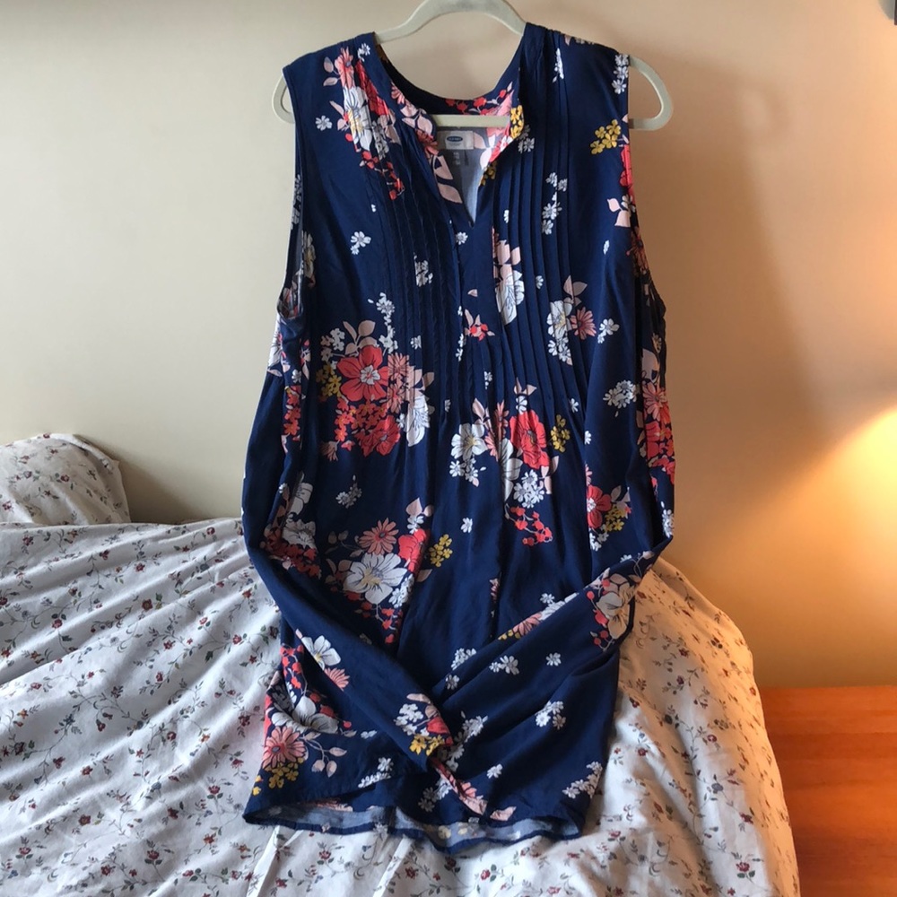 Flower print, breezy tunic from ON, XXL
